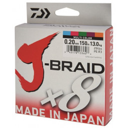 DAIWA J-BRAID X8 MULTI-COLOR 300m