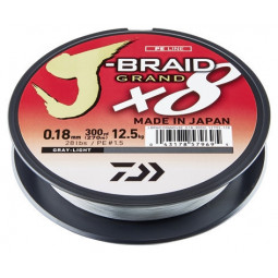 DAIWA J-BRAID GRAND X8 SVĚTLE ŠEDÁ 135m