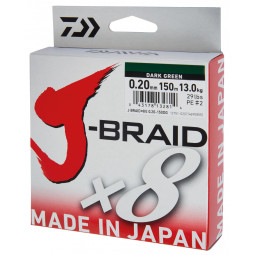 DAIWA J-braid X8 zelená pletenka