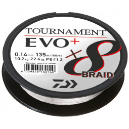 DAIWA Tournament X8 Braid Evo+ bílá pletenka